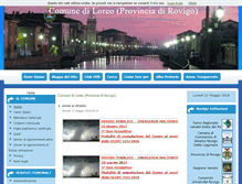 Tablet Screenshot of comune.loreo.ro.it